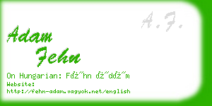 adam fehn business card